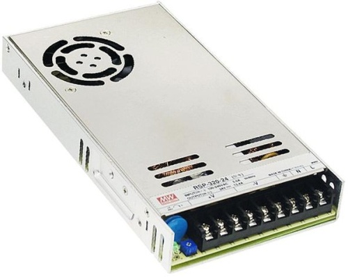 Источник питания AC-DC, 150Вт, ККМ, вход 88…264V AC, 47…63Гц /124…370В DC, выход 2.5В/60A, рег. вых 2.35…2.85В, изоляция 3000В AC, в корпусе 215х115х30мм, -30…+70С | код RSP-320-2.5 | MeanWell