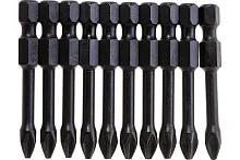 Биты ударные PH2, 50 мм, 10 шт | код 26021-2-50-S10 | ЗУБР