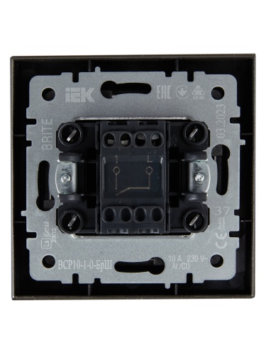 BRITE Выключ. 1-кл. 10А в сб. ВСР10-1-0-БрШ шамп. IEK | код BR-V10-0-10-K37-F | IEK фото 5
