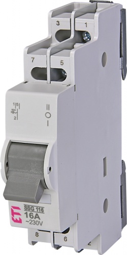 Переключатель SSG 116 1p 16A (1-0-2) | код 760611102 | ETI