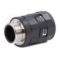 Муфта труба-коробка с металлической резьбой DN 29 мм, М40х1,5, полиамид, цвет черный | код PAS29M40N | DKC