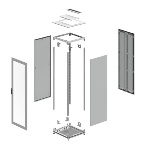 Шкаф напольный 47U 800х800мм две перфорированые двери крыша укомплектована вводом и заглушками | код R5IT4788PF | DKC фото 3 Шкаф напольный 47U 800х800мм две перфорированые двери крыша укомплектована вводом и заглушками | код R5IT4788PF | DKC фото 3