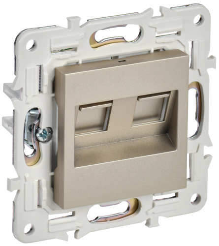 SKANDY Роз. комп. 2-ая RJ45 кат.5E SK-K03Sh шамп. IEK | код SK-K20-1-K37 | IEK