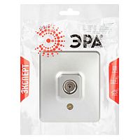 Розетка Эксперт 11-3201-03 TV одиночная, IP20, ОУ, алюминий | код Б0062996 | ЭРА