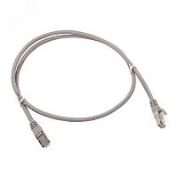 Патч-корд TERACOM PRO Cat.6 экранированный FTP оболочка LSZH серый (1.0м) | код TRP-6FTP-LSH-1M-GY | EKF
