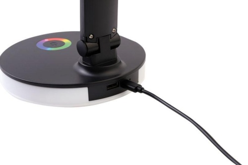 Светильник светодиодный настольный UF-822 C02 7Вт димм. 3 цвет. темп. RGB ночник черн. Ultraflash 15177 фото 3