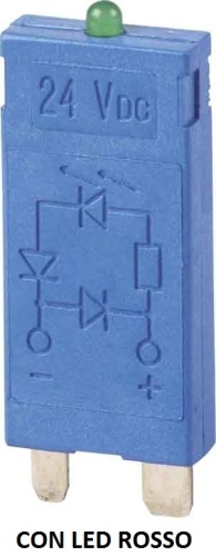 Модуль индикации и защиты, красный LED + варистор, 110...240В AC/DC | код 9901023008 | FINDER