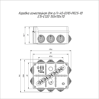 Коробка огнестойкая для о/п 40-0310-FR2.5-10 Е15-Е120 150х110х70 | код 40-0310-FR2.5-10 | Промрукав