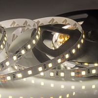 LED лента 24 В, 8 мм, IP23, SMD 2835, 120 LED/m, цвет свечения теплый белый (3000 К) | код 141-612 | LAMPER