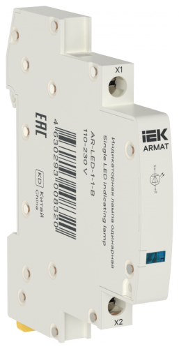 ARMAT Лампа инд. одинарная LED 110-230В AC гол. IEK | код AR-LED-1-1-B | IEK