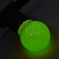 Лампа светодиодная 1Вт 5LED Шар d45 E27 зел. | код 405-114 | Neon-Night