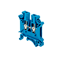 Клемма винтовая проходная, 2.5 мм2, синяя MTU-2.5BL | код 54691| MEYERTEC