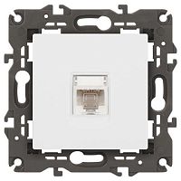 Розетка компьютерная Elegance 14-3107-01М RJ45 матов. бел. Эра Б0065763