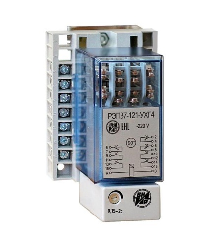Реле промежуточное РЭП-37-121 220В пост. 2...10с. 2/3 зад. прис. | код A8120-79684631 | РЕЛЕ И АВТОМАТИКА