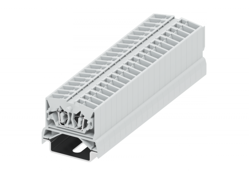 254373 Клемма TB 1-1 проходная на DIN-рейку SP35, фронт.подключение, сеч. 2.5мм2, светло-сер., шт | код 254373 | SUPU