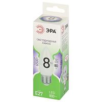 Лампа светодиодная LED 8 Вт 800Лм 6500К свеча холодный E27 220-240В LED B35-8W-865-E27 Green Line | код Б0067136 | ЭРА
