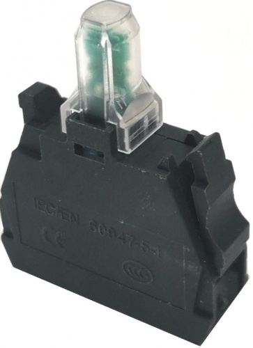 ZBV-B1-24V AC/DC белый Ламповый блок с вынесеным светодиодом | код ZBV-B1.BR| Briswik