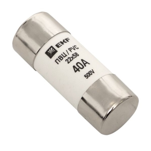 Плавкая вставка цилиндрическая ПВЦ (22х58) 40А PROxima | код pvc-22x58-40 | EKF фото 2 Плавкая вставка цилиндрическая ПВЦ (22х58) 40А PROxima | код pvc-22x58-40 | EKF фото 2
