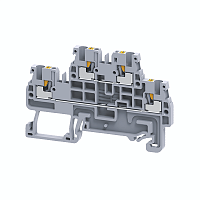Клемма 2х-ярусная push-in OptiClip CPDL-2,5-2L-I-серый | код 331862 | КЭАЗ
