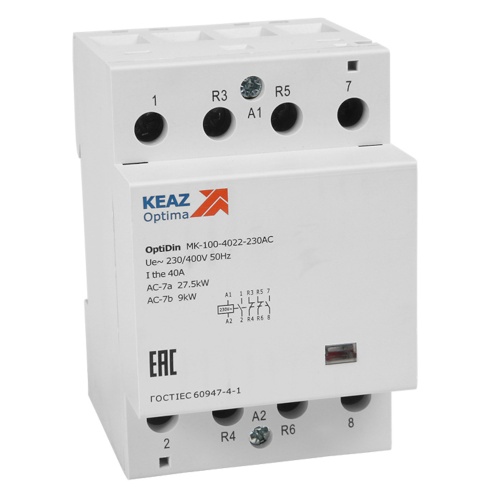 Контактор 24В AC 2НО 2НЗ 40А OptiDin MK-100-4022-24AC | код 321214 | КЭАЗ