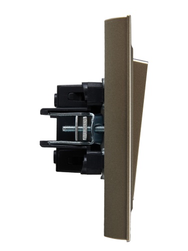 BRITE Выключ. 1-кл. 10А в сб. ВСР10-1-0-БрШ шамп. IEK | код BR-V10-0-10-K37-F | IEK фото 2