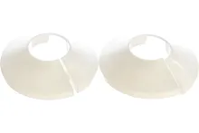 Чашка декоративная (отражатель) 20 мм (50х20Х12мм) разъемная (пластик, белая) (2 шт.) | код ИС.130727 | MasterProf