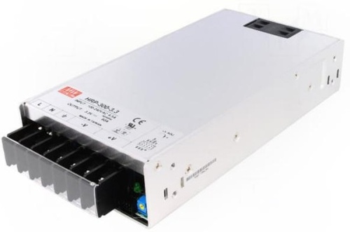 Источник питания AC-DC, 200Вт, вход 85…264V AC, 47…63Гц /120…370В DC, выход 3,3В/0…60A, рег. вых=±15%Uном, изоляция 3000В AC, в кожухе 199х105х41мм, -30…+70С, c корректором коэф. мощности | код HRP-300-3.3 | MeanWell