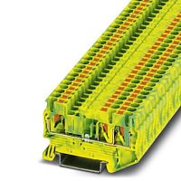 Клемма защитного провода PT 2,5-TWIN-PE | код 3209565 | PHOENIX CONTACT