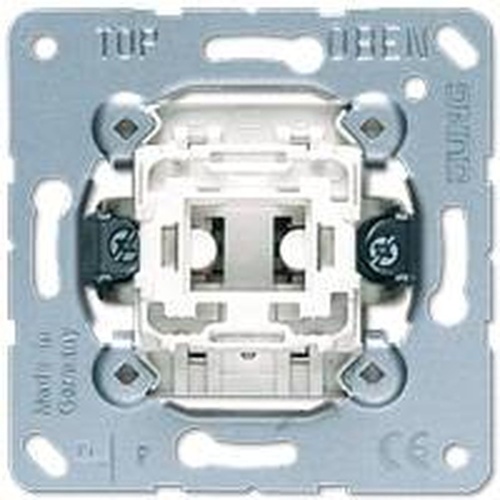 Кнопка без фиксации 1-клавишная.Однополюсный нормальнооткрытый контакт 10A, 250Bт | код EP431U | JUNG