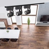 Светильник Трековый MR16 черный TR9-GU10 BK (50/450) | код Б0044266 | ЭРА