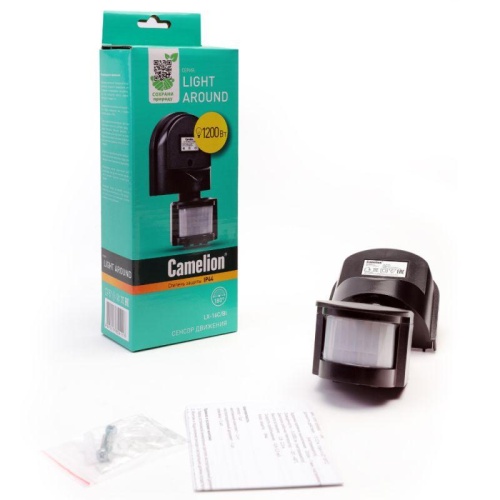 Сенсор включения освещения 180град. LX-16C/Bl настенный черн. Camelion 6451 фото 2