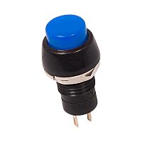Выключатель-кнопка 250V 1А (2с) ON-OFF синяя Micro REXANT | код 36-3071 | REXANT