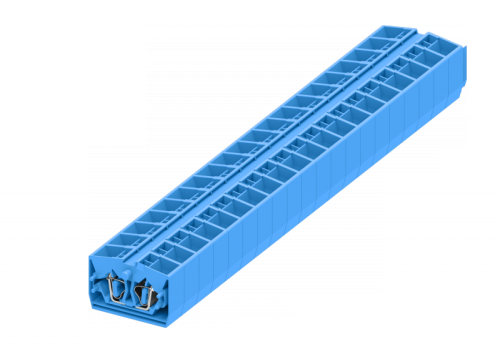 254354 Клемма TB 2-2 проходная промежут. фронт. подключение, сеч. 2.5мм2, син., шт | код 254354 | SUPU