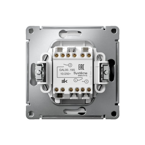 Выключатель для жалюзи 2-кл. ArtGallery 2х (сх. 4) 10А быстрозажим. клем. механизм лотос SE GAL001319S фото 6