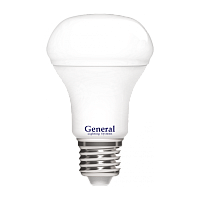 Лампа светодиодная GLDEN-R63-8-230-E27-6500 потребляемая мощность 6Вт | код 651100 | GENERAL