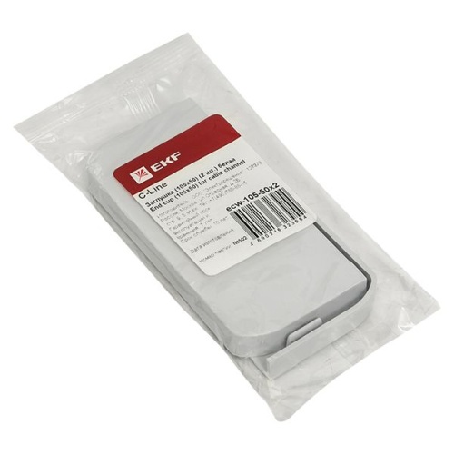 Заглушка (105х50) (2 шт) белый C-Line | код ecw-105-50x2 | EKF фото 3