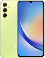 Смартфон Samsung SM-A346E Galaxy A34 5G 128Gb 6Gb зеленый лайм моноблок 3G 4G 2Sim 6.6 1080x2340 Android 13 48Mpix 802.11 a/b/g/n/ac NFC GPS GSM900/1800 GSM1900 Protect microSD max1024Gb | код 1917770 | SAMSUNG