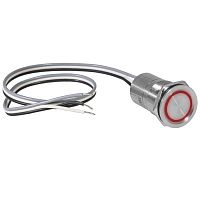 Кнопка сенсорная с подсветкой, с фиксацией RUICHI TS22-11C/R/S off-on, М22, IP68, нержавеющая сталь | код 114196 | Ruichi