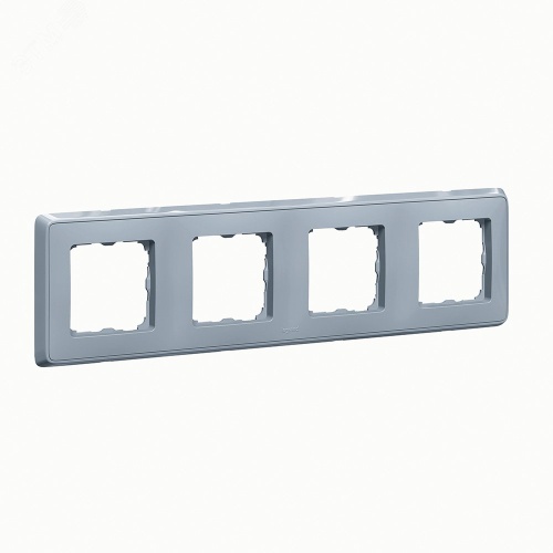 Cariva Рамка 4 поста жемчужно-серая | код 695996 | Legrand