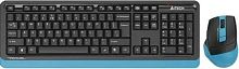 Клавиатура + мышь A4Tech Fstyler FG1035 клав:черный/синий мышь:черный/синий USB беспроводная Multimedia (FG1035 NAVY BLUE) | код 1919532 | A4TECH