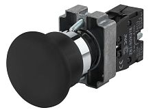 Кнопка LAY5-BC21 "Грибок" 1з BBG70-BC-K02E черн. | код Б0045640 | ЭРА