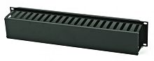 Организатор кабельный пластиковый с крышкой 19 2U, Hyperline CM-2U-PL-COV | код 16487 | Hyperline
