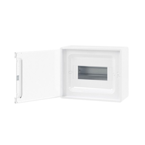 Щиток 8 мод настенный FRAME ЩРн-П-8, белый с прозрачной дверцей, с 2 шинами PEN на 6 и 8 отв. F08W1WT DKC | код F08W1WT | DKC фото 3