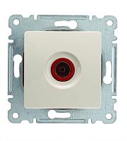 Розетка телевизионная оконечная TV Lillium 5дБ с панелью механизм крем. Makel 30010027