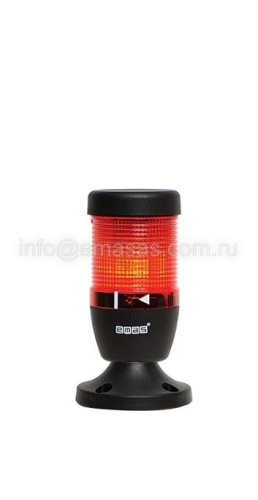 Сигнальная колонна 50 мм, (IP40) красная, 24V AC/DC, стробоскоп FLASH, алюм. патрубок 20 мм, IK51F024XM02 | код IK51F024XM02 | EMAS