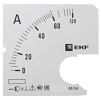 Шкала сменная для A961 60/5А-1,5 PROxima | код s-a961-60 | EKF