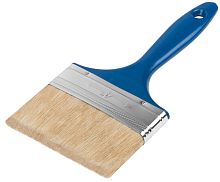 Кисть флейцевая "Модерн" натур. светлая щетина пластиковая ручка 4дюйм (100мм) FIT 01158