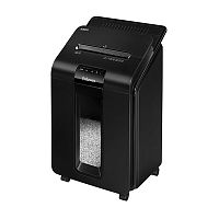 Шредер Fellowes AutoMax 100M с автоподачей (секр.P-4) перекрестный 100лист. 23лтр. скрепки скобы пл.карты | код 1146201 | FELLOWES
