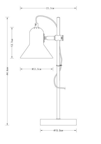 Светильник настольный KD-432 C02 Rome 1х E27 40Вт 230В черн. Camelion 14551 фото 2