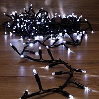 Гирлянда Кластер 10 м, 200 LED, черный каучук, IP67, соединяемая, цвет свечения белый NEON-NIGHT | код 315-255 | NEON-NIGHT